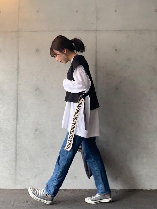 JOURNAL STANDARD  コットンリリーベスト　ブラック JOURNAL STANDARD（ジャーナルスタンダード）の「□□□コットンリリー