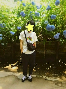 「SENSE OF PLACE by URBAN RESEARCH（センスオブプレイスバイアーバンリサーチ）のアイテム（デニムパンツ、ブルー系）」を使った、naohiroさん（メンズ・170cm）の夏コーディネート