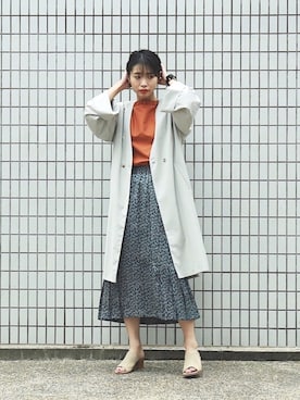 「FIL DE FER（フィルデフェール）のアイテム（その他アウター）」を使った、watanabe.さん（レディース・163cm）の春コーディネート