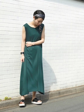 「FIL DE FER（フィルデフェール）のアイテム（ワンピース/ドレス）」を使った、watanabe.さん（レディース・163cm）の春コーディネート