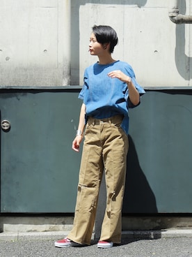 「rapiecage（ラピエサージュ）のアイテム」を使った、watanabe.さん（レディース・163cm）の夏コーディネート