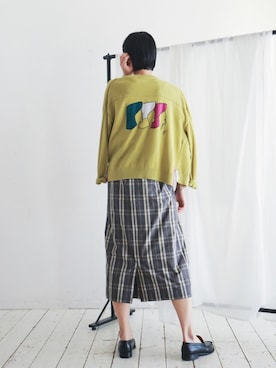 「FIL DE FER（フィルデフェール）のアイテム（カーディガン/ボレロ）」を使った、watanabe.さん（レディース・163cm）の冬コーディネート