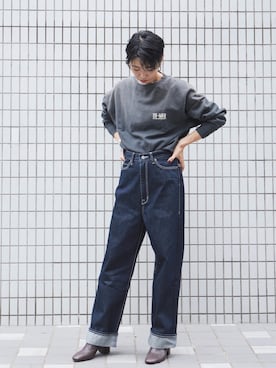 「FIL DE FER（フィルデフェール）のアイテム（パンツ）」を使った、watanabe.さん（レディース・163cm）の秋コーディネート