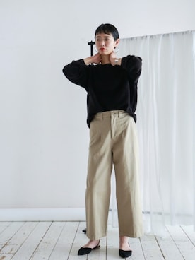 「モールニット」｜watanabe.さん（レディース・163cm）の冬コーディネート