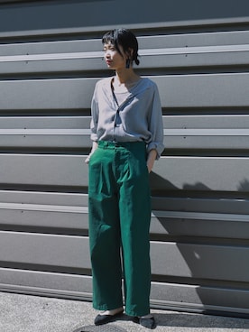 「FIL DE FER（フィルデフェール）のアイテム（タンクトップ）」を使った、watanabe.さん（レディース・163cm）の春コーディネート