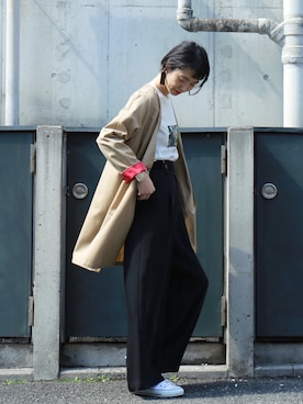 「FIL DE FER（フィルデフェール）のアイテム（その他アウター）」を使った、watanabe.さん（レディース・163cm）の春コーディネート