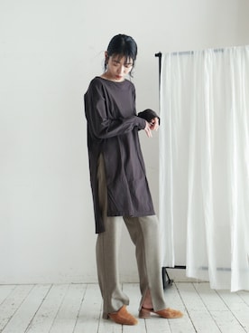 「FIL DE FER（フィルデフェール）のアイテム」を使った、watanabe.さん（レディース・163cm）の夏コーディネート