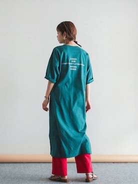 「FIL DE FER（フィルデフェール）のアイテム（パンツ）」を使った、watanabe.さん（レディース・163cm）の春コーディネート