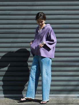 「FIL DE FER（フィルデフェール）のアイテム（パンツ）」を使った、watanabe.さん（レディース・163cm）の春コーディネート