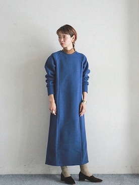 「FIL DE FER（フィルデフェール）のアイテム（ワンピース/ドレス）」を使った、watanabe.さん（レディース・163cm）の秋コーディネート