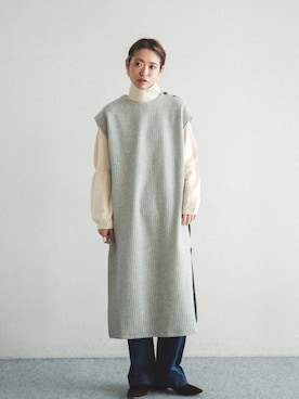 「FIL DE FER（フィルデフェール）のアイテム（ワンピース/ドレス）」を使った、watanabe.さん（レディース・163cm）の冬コーディネート
