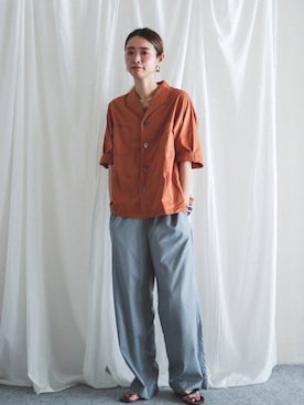「FIL DE FER（フィルデフェール）のアイテム（その他パンツ）」を使った、watanabe.さん（レディース・163cm）の春コーディネート