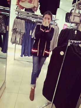 「FOREVER 21（フォーエバー トゥエンティーワン）のアイテム（ピーコート）」を使った、bellaxさん（レディース・170cm）の秋コーディネート