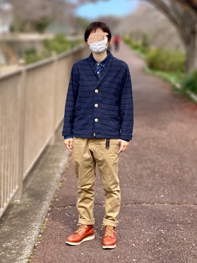 「Jackman（ジャックマン）のアイテム（ジャケット/アウター）」を使った、Sheeta👖さん（レディース・157cm）の春コーディネート
