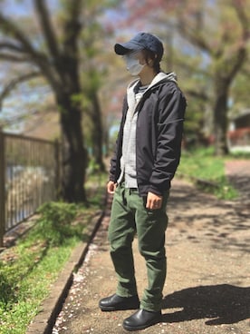 「フレッドペリー」｜「アイテム（ブルゾン）」を使った、Sheeta👖さん（レディース・157cm）の春コーディネート