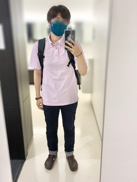 「アイテム（レッグウェア、ブルー系）」を使った、Sheeta👖さん（レディース・157cm）の秋コーディネート