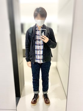 「鬼デニム（オニデニム）のアイテム」を使った、Sheeta👖さん（レディース・157cm）の秋コーディネート