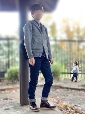 「鬼デニム（オニデニム）のアイテム」を使った、Sheeta👖さん（レディース・157cm）の秋コーディネート