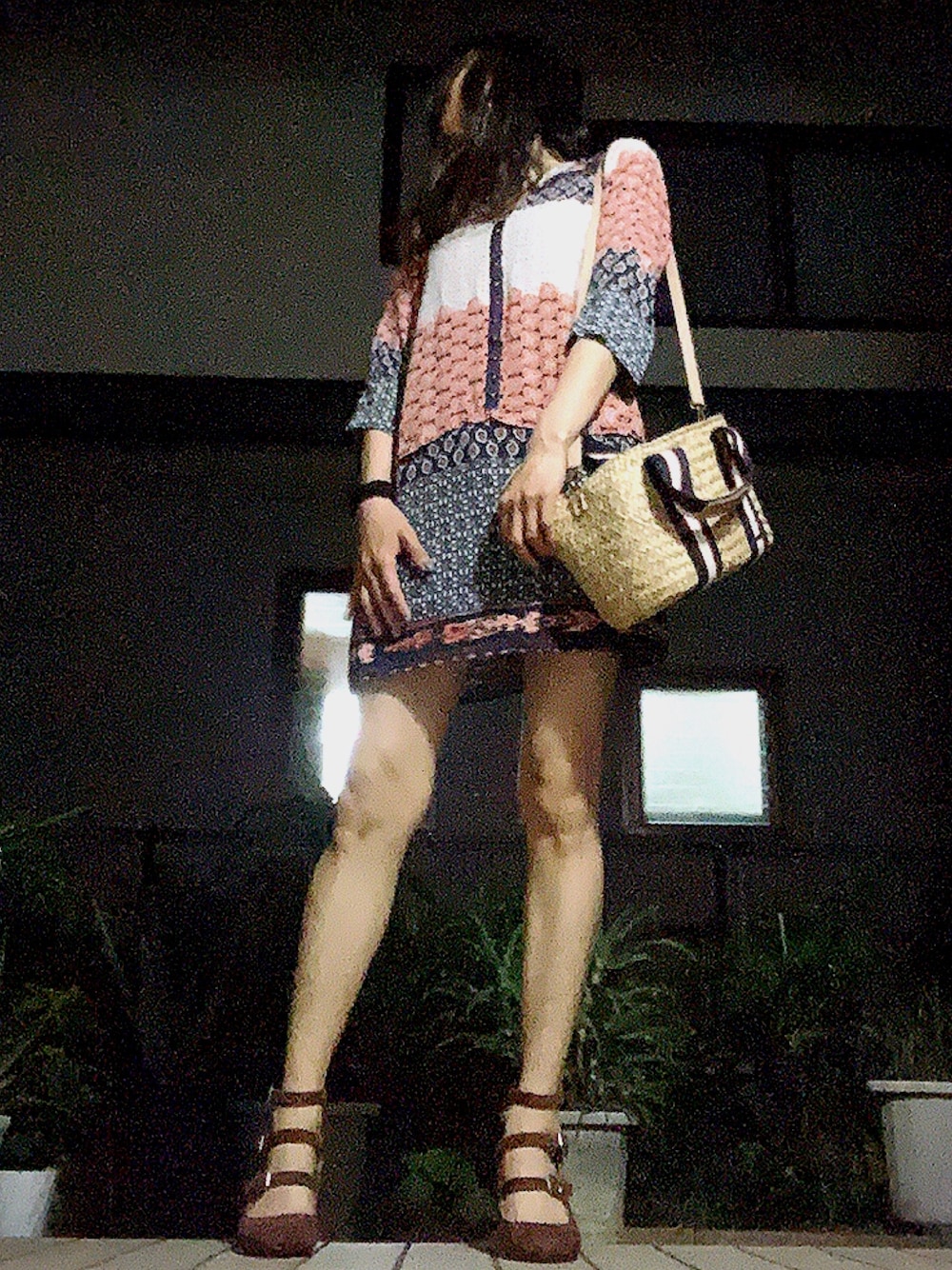 「ミニワンピース、休日スタイル、ZARA」｜「ZARAのアイテム（ワンピース/ドレス、その他）」を使った、mimiho*deathさん（レディース・167cm）の夏コーディネートの1枚目の写真