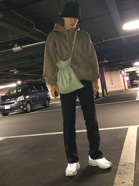 「アイテム（ハット）」を使った、KENさん（メンズ・175cm）の秋コーディネート