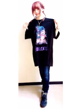 「MILKBOY」｜「アイテム（その他）」を使った、YUMIさん（レディース・161cm）の春コーディネート