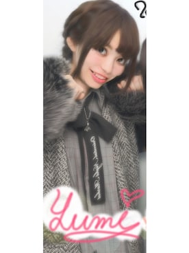 「新年一発目」｜「アイテム（シャツワンピース）」を使った、YUMIさん（レディース・161cm）の冬コーディネート