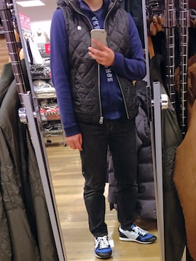 「アイテム（ダウンベスト、その他）」を使った、Ｓｏｕｔａさん（メンズ・167cm）の冬コーディネート