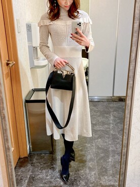 ハンドバッグを使った 冬の白 の人気ファッションコーディネート Wear