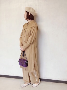 「SEVENDAYS=SUNDAY（セブンデイズサンデイ）のアイテム（ハンチング/ベレー帽）」を使った、star☆さん（レディース・160cm）の春コーディネート