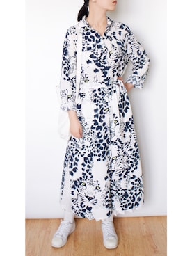 「MONKI（モンキ）のアイテム（ワンピース/ドレス）」を使った、YISUUさん（レディース・163cm）の春コーディネート