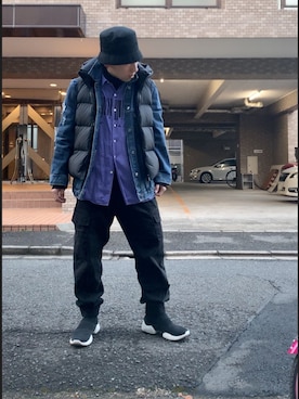 「大晦日」｜「アイテム（デニムジャケット）」を使った、🎭syogo🎭さん（メンズ・165cm）の冬コーディネート