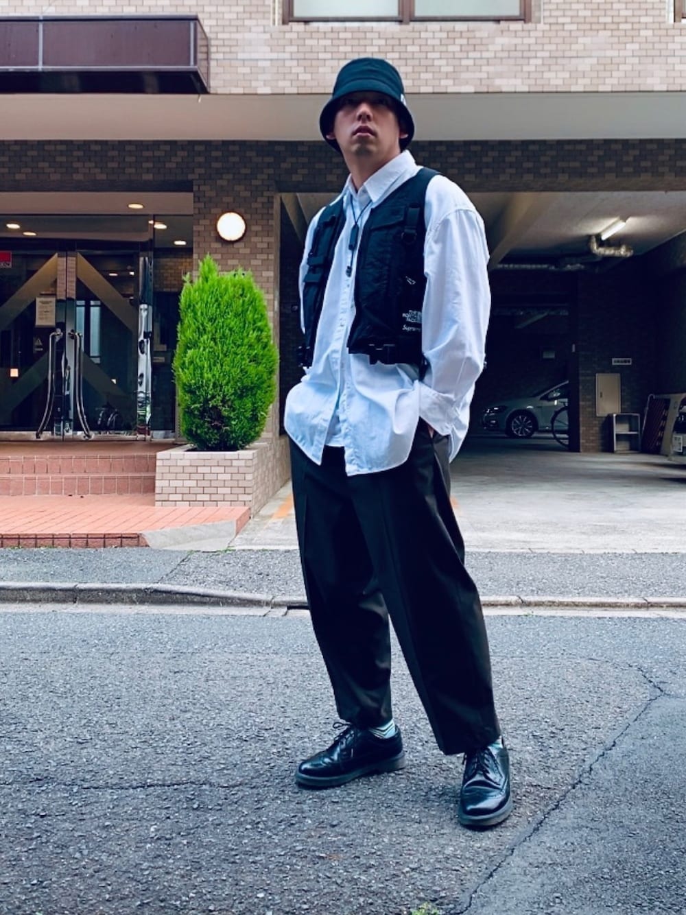 Supreme のベストを使った「フィッシングベスト」のメンズ人気