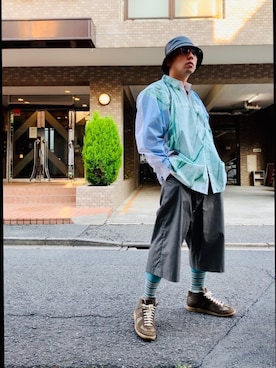 「doublet（ダブレット）のアイテム（シャツ/ブラウス）」を使った、🎭syogo🎭さん（メンズ・165cm）の春コーディネート