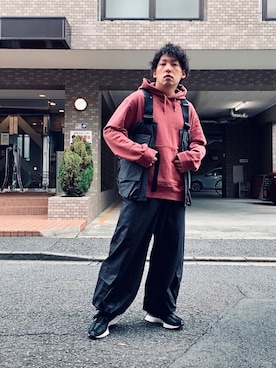 「BASISBROEK（バシスブルック）のアイテム（パンツ）」を使った、🎭syogo🎭さん（メンズ・165cm）の秋コーディネート