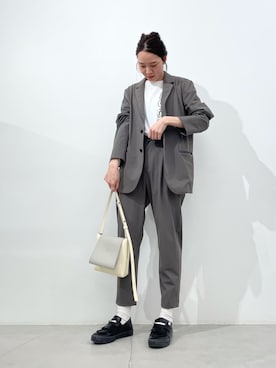 「CABANE de ZUCCa（カバンドズッカ）のアイテム（ジャケット/アウター）」を使った、oriiさん（レディース・164cm）の春コーディネート