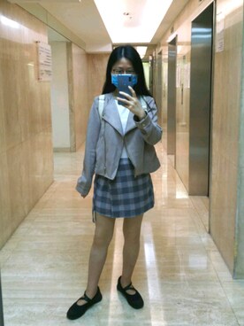 「Howdy Marie（ハウディ―マリー）のアイテム」を使った、PeggyLiさん（レディース・155cm）の秋コーディネート