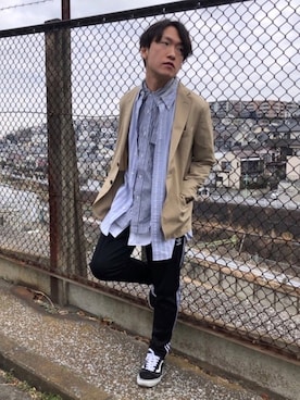 shimadamasaruさん（メンズ・164cm）の冬コーディネート