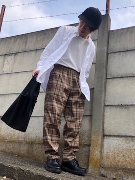 「UNION STATION（ユニオンステーション）のアイテム（その他パンツ）」を使った、shimadamasaruさん（メンズ・164cm）の夏コーディネート