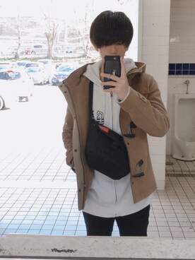 ダッフルコートを使った 量産型 のメンズ人気ファッションコーディネート Wear