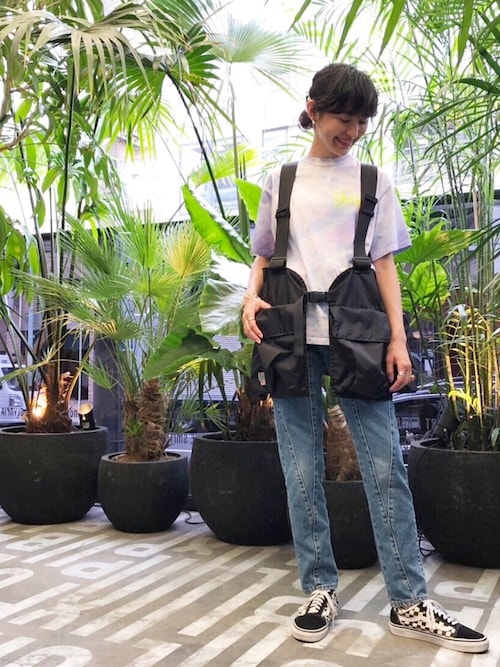 尾崎こずえ Publux Battle Lakeのショルダーバッグを使ったコーディネート Wear