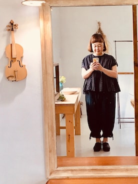 「dansko（ダンスコ）のアイテム（スリッポン）」を使った、irohaさん（レディース・150cm）の夏コーディネート
