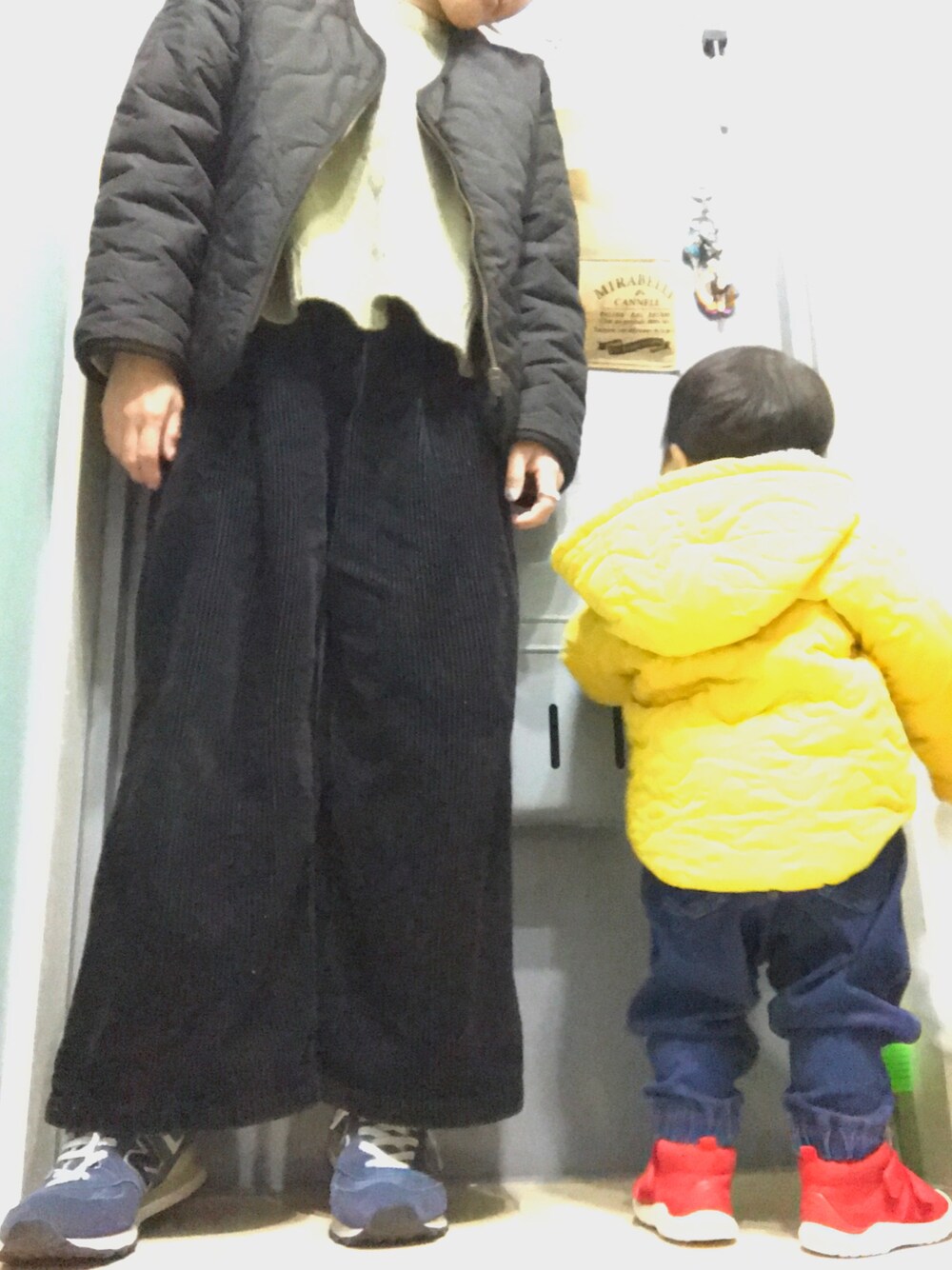 「mysticのファーリバーシブルブルゾン（ブルゾン、ブラック系）」を使った、noguuunさん（レディース・151cm）の冬コーディネートの1枚目の写真