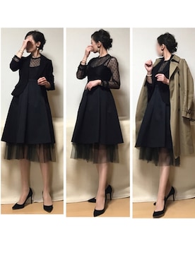 「HYKE（ハイク）の＜HYKE（ハイク）＞トレンチ コート■■■（トレンチコート）」を使った、haruharu0907さん（レディース・165cm）の冬コーディネート