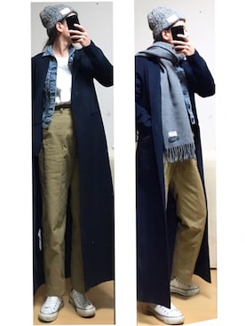 「THE SHINZONE（ザ　シンゾーン）のアイテム（デニムジャケット）」を使った、haruharu0907さん（レディース・165cm）の秋コーディネート