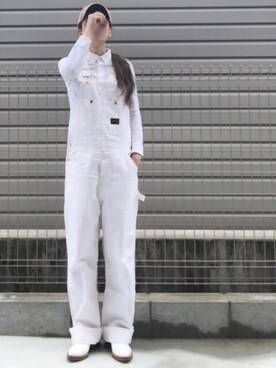 「SMITH'S（スミス）のアイテム（サロペット/オーバーオール）」を使った、haruharu0907さん（レディース・165cm）の夏コーディネート
