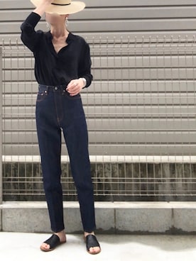 「THE SHINZONE（ザ　シンゾーン）のIVY JEANS（デニムパンツ）」を使った、haruharu0907さん（レディース・165cm）の夏コーディネート