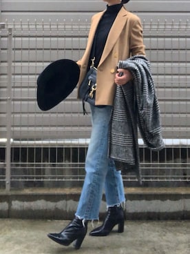 「journal standard L'essage（ジャーナルスタンダードレサージュ）のアイテム（その他アウター）」を使った、haruharu0907さん（レディース・165cm）の冬コーディネート