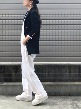 「SMITH'S（スミス）のアイテム（サロペット/オーバーオール）」を使った、haruharu0907さん（レディース・165cm）の春コーディネート