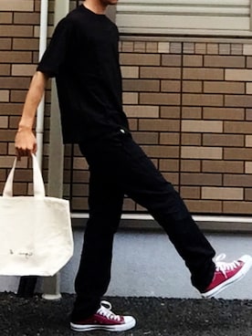 「agnes b.（アニエスベー）のアイテム（バッグ）」を使った、Nakaharaさん（メンズ・175cm）の夏コーディネート