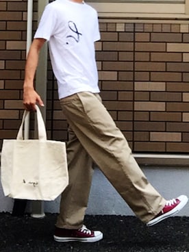 「ポケットＴシャツ」｜Nakaharaさん（メンズ・175cm）の夏コーディネート